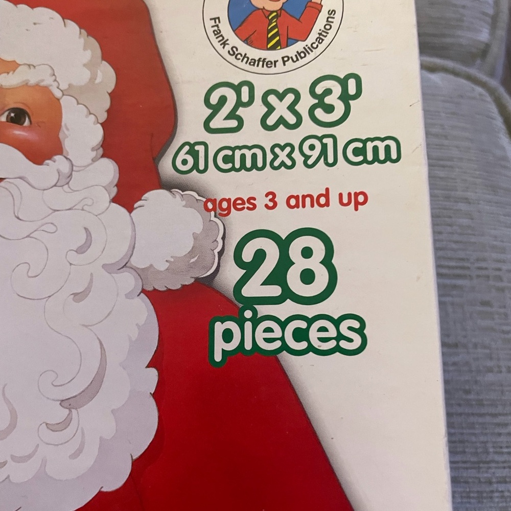 Santa Giant Shaped Floor Puzzle - Red Santa 3 YRS & UP - Picture 3 of 5